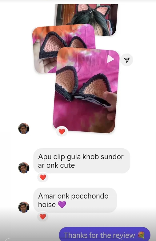 Handcrafted Cat Paw & Cat Ear Clips - Image 6